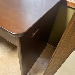 【キズあり】木製ワークデスクの画像