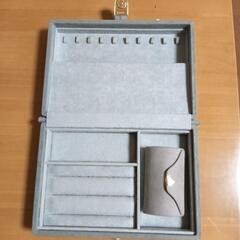 ジュエリーボックス　グレー 小物入れ　箱付きの画像