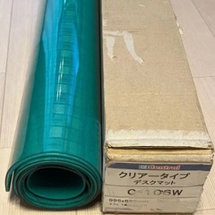 オフィス用デスクマット　クリアータイプ　995×595mm ダブル下敷（スポンジ）付　の画像