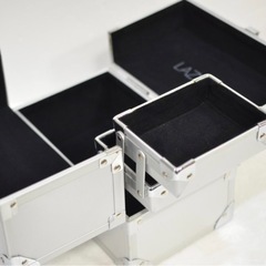 LAZY SUSAN レイジースーザン アルミ製 化粧品コスメケースの画像