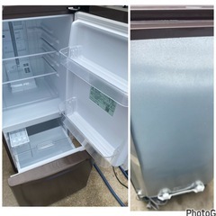2018年製🌻パナソニックNR-B14AW-T 冷蔵庫 マホガニーブラウン [138L /2ドア /右開きタイプ] (0806c)の画像