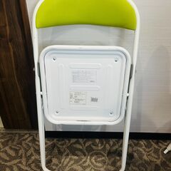 ★無料★　スチールパイプ椅子（グリーン）の画像
