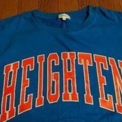 今月は半額価格！HEIGHTEN プリント Tシャツ 青 ３Ｌサイズの画像