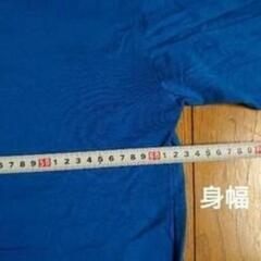 今月は半額価格！HEIGHTEN プリント Tシャツ 青 ３Ｌサイズの画像