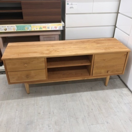 MOMO natural テレビボード 2段 ナチュラル【トレファク堺福田店】