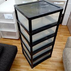 【リユースのサカイ八街店】★ジモティ割あり★ 5段衣装ケース　ブラック　クリーニング済　YJ7279の画像