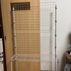 美品⬛️スチールラック　　アイアン　　シェルフ　目隠し　　園芸　　ラティスの画像