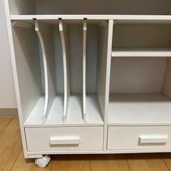 明日の準備ラクラク！しつけマルチワゴン ランドセル対応絵本ラック 絵本棚 キッズの画像
