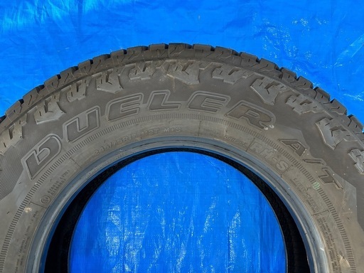 ⭐️在庫処分セール⭐️ ラングラー　新車外し　ノーマルタイヤ　245/75R17 112T M+S BRIDGESTONE DUELER A/T 2019年製