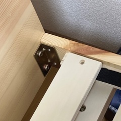 【美品】タンスのゲン/木製セミダブルベッドフレーム/コンセント/本収納付きの画像