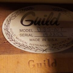 【25/8/24迄】GUILD D35-NT（1978年製）｜アコースティックギター ※お引き取り前提の画像