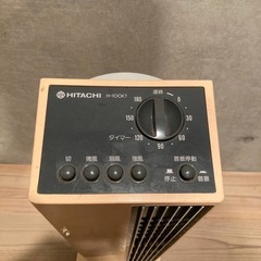 昭和レトロ 日立 縦型扇風機 H-100KT タワー型 レトロ家電 ビンテージの画像