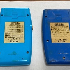 昭和レトロゲーム  バンダイ製 スペースインベーダー&サブマリン 2機種セット  LSIゲームの画像