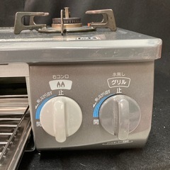 リンナイ コンパクトガステーブル 水無し片面焼 ＬＰ用 左強火 グリル未使用 LPガス 左強火 Rinnai ガスコンロの画像