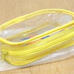 ちょきんぎょポーチ　クリア/透明　横19㎝×縦11㎝　JAバンク　小物入れ　非売品　未使用の画像