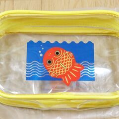 ちょきんぎょポーチ　クリア/透明　横19㎝×縦11㎝　JAバンク　小物入れ　非売品　未使用の画像