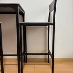 テーブル　チェア　3点セットの画像