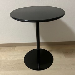 【決まりました】サイドテーブル  丸テーブル　黒の画像