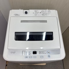 ⭐️LIMLIGHT⭐️ 全自動洗濯機 2019年 4.5kg  ⚠️傷あり 大阪市近郊配送無料の画像