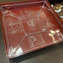 【新品未使用】２段重 お重箱 お寿司 お弁当箱  仕切り付きの画像