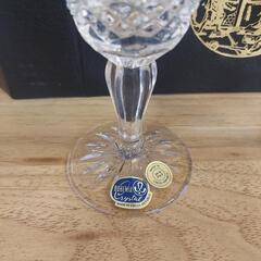 ボヘミアン クリスタル ガラス ワイングラス シャンパングラス の画像