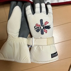 スキー、スノボー　のウエアー、手袋セットの画像