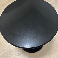 【決まりました】サイドテーブル  丸テーブル　黒の画像
