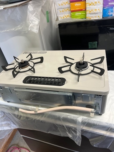 新古品！』2022年製リンナイ ガステーブル都市ガス用/クリームベージュ