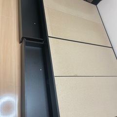 収納付きベッドフレームの画像