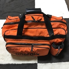 正規品 激レア グッチ オレンジナイロン＆ブラックレザー ボスト...