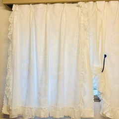カーテンレース一体型2枚組の画像