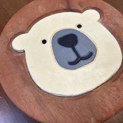 【リユース☆エコちょっぷ】シロクマスツールの画像