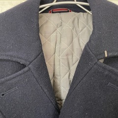 COMME CA COMMUNE ダークネイビー ピーコート ダブルボタン Mの画像