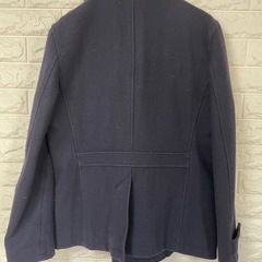 COMME CA COMMUNE ダークネイビー ピーコート ダブルボタン Mの画像