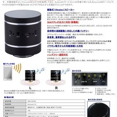 Bluetooth Vibration Speakerの画像