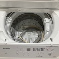 ⭐︎1年間保証⭐︎Panasonic 6.0kg洗濯機　2023年製　NA-F6B1の画像