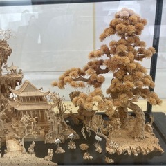 置物　木製　オブジェ　ケース付きの画像