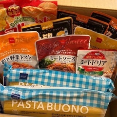 レトルト食品、お菓子などの画像