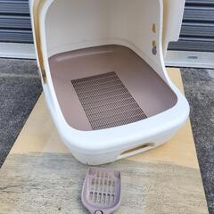 丹波市　ペット　猫　トイレ　本体　フルカバー　スコップ付　の画像