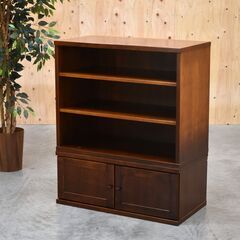 ≪zyt2386ジ≫ 本棚/飾り棚 幅85cm 配線孔付き 書棚...