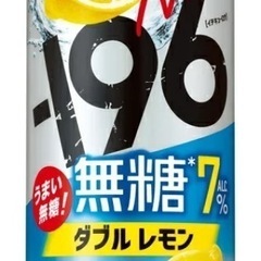 サントリー　-196 無糖ダブルレモン　7%の画像