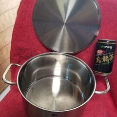 ヘンケルス　 ステンレス製 　24cm　両手鍋　 満水約6L　 中古品の画像