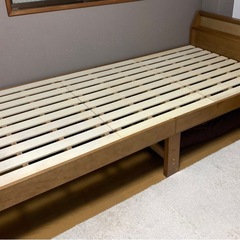 シングルベッド　マットレス付の画像