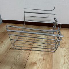 【500円】キッチン戸棚下スライドバスケット｜収納力アップに便利！の画像