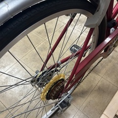 中古品 自転車 アサヒ ASAHI 赤 27インチ レッド の画像