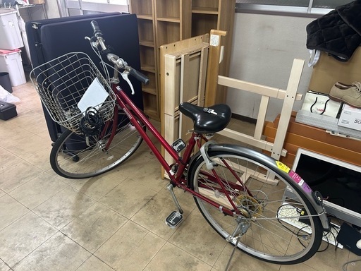 中古品 自転車 アサヒ ASAHI 赤 27インチ レッド