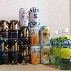 ⑮ビール　発泡酒等　計12本。　おまけ　ファンタ3本等の画像
