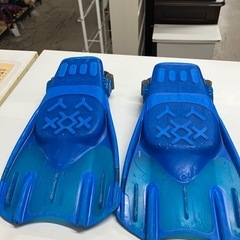 2508-292 AQA シリコン製 スノーケリングセット3点 Lサイズ  マスク・シュノーケル・フィン キズ 汚れありの画像