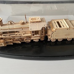 【完成品】ウッドパズル　貨物蒸気機関車の画像