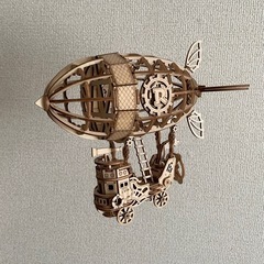 【完成品】ウッドパズル　飛行船の画像